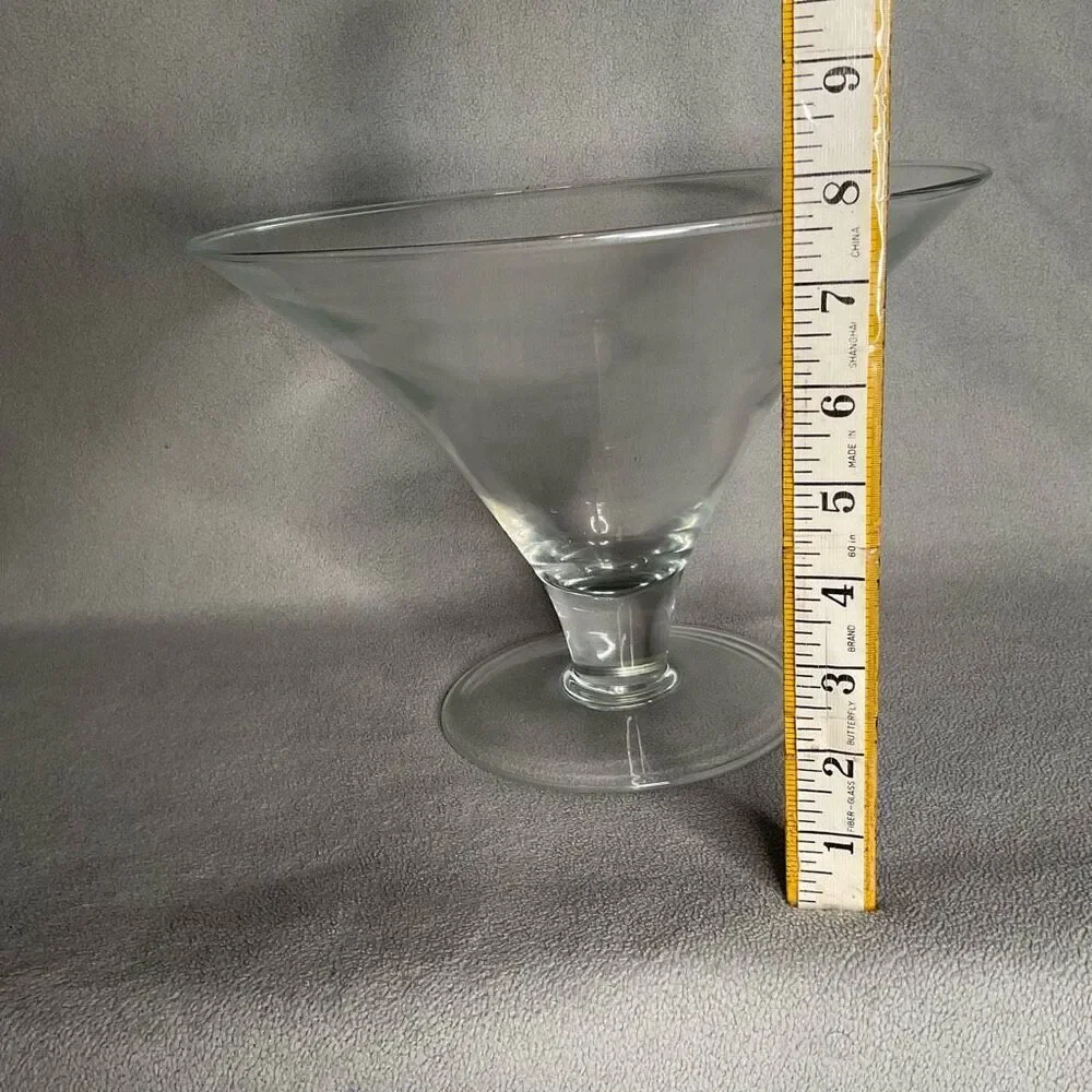 Southern Living at HOME Hand Blown Celebration Glass Bowl  Serving Or Decor 7,6”
